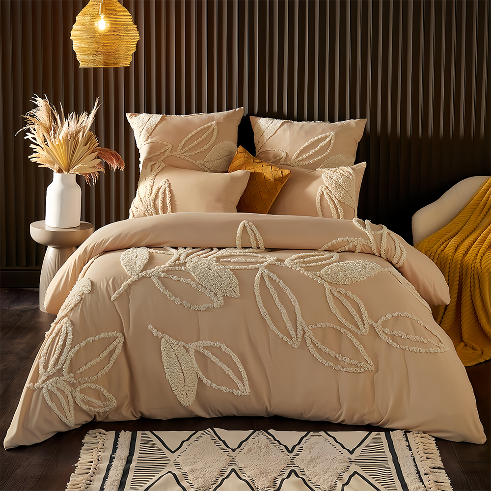 Donna Tufted Chenielle 掛け布団カバーセット